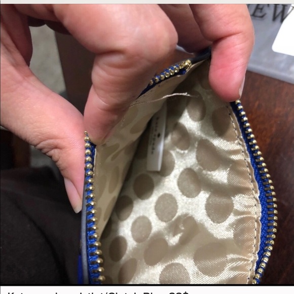 ⚡️30$Flash Kate spade wristlet/clutch blue 88$ - Picture 3 of 3